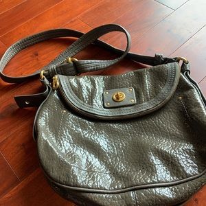 Marc by Marc Jacobs grey leather crossbody purse